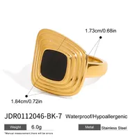 Modern Style Geometric 304 Stainless Steel Women's Rings Earrings sku image 1