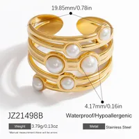 Vintage Style Simple Style Irregular 304 Stainless Steel Women's Rings main image 2