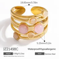Vintage Style Simple Style Irregular 304 Stainless Steel Women's Rings sku image 3