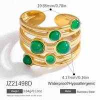 Vintage Style Simple Style Irregular 304 Stainless Steel Women's Rings sku image 4