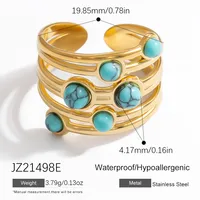Vintage Style Simple Style Irregular 304 Stainless Steel Women's Rings sku image 5
