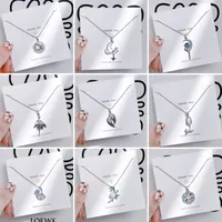 Vacation Simple Style Solid Color Titanium Steel Copper Inlay Zircon Women's Pendant Necklace main image 1