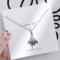 Vacation Simple Style Solid Color Titanium Steel Copper Inlay Zircon Women's Pendant Necklace main image 2
