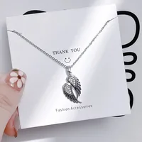 Vacation Simple Style Solid Color Titanium Steel Copper Inlay Zircon Women's Pendant Necklace sku image 3