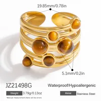 Vintage Style Simple Style Irregular 304 Stainless Steel Women's Rings sku image 7