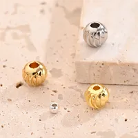 Casual Modern Style Simple Style Round Simple Copper Handmade Polishing Plating 18K Gold Plated White Gold Plated Silver Plated DIY Jewelry Accessories main image 1