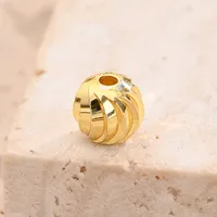 Casual Modern Style Simple Style Round Simple Copper Handmade Polishing Plating 18K Gold Plated White Gold Plated Silver Plated DIY Jewelry Accessories sku image 3