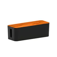 Wire Storage Box Socket Patch Panel Cable Box Desktop Finishing Cable Box Wooden Power Strip Power Strip Storage Box sku image 3