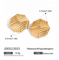 1 Pair Modern Style Geometric Mixed Metal 304 Stainless Steel Ear Studs main image 2