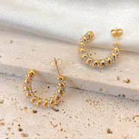 1 Pair IG Style Simple Style Artistic Geometric 304 Stainless Steel Ear Studs main image 5
