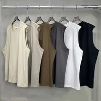 Men's Solid Color Casual Elegant Streetwear Round Neck Sleeveless Loose Men's T-shirt main image 3