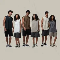 Men's Solid Color Casual Elegant Streetwear Round Neck Sleeveless Loose Men's T-shirt main image 1