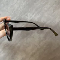 Vacation Simple Style Solid Color Ac Cat Eye Full Frame Glasses main image 3
