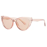 Vacation Simple Style Solid Color Ac Cat Eye Full Frame Glasses sku image 7