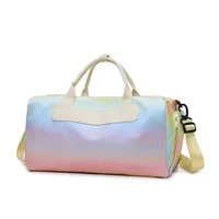 Unisex Large Oxford Cloth Color Block Vacation Square Zipper Travel Bag sku image 4