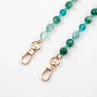 Beaded Arylic Zinc Alloy Geometric Bag Chain main image 4