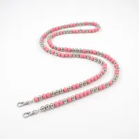 Beaded Arylic Zinc Alloy Geometric Bag Chain sku image 5
