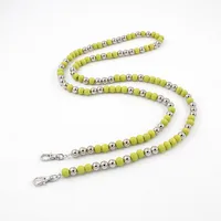 Beaded Arylic Zinc Alloy Geometric Bag Chain sku image 7