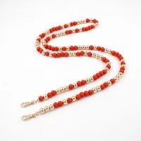 Beaded Arylic Zinc Alloy Geometric Bag Chain sku image 6