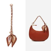 Silk Scarf Zinc Alloy Printing Stripe Bag Chain main image 4