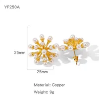 1 Pair Simple Style Commute Geometric Plating Copper Drop Earrings sku image 6