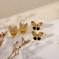 1 Pair Vacation Simple Style Flower Plating Copper Ear Studs main image 4