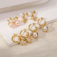 1 Pair Simple Style Commute Geometric Plating Copper Drop Earrings main image 2