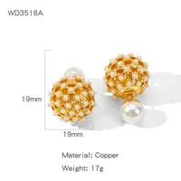1 Pair Simple Style Commute Geometric Plating Copper Drop Earrings sku image 8
