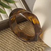 Vintage Style Irregular Resin Women's Bangle main image 3
