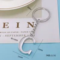 1 Piece Fashion Letter Alloy Unisex Keychain sku image 2