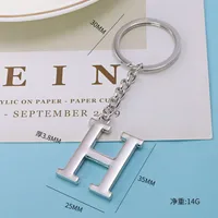 1 Piece Fashion Letter Alloy Unisex Keychain sku image 26