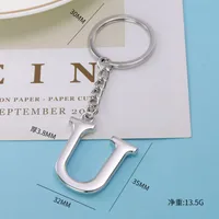 1 Piece Fashion Letter Alloy Unisex Keychain sku image 6