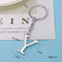 1 Piece Fashion Letter Alloy Unisex Keychain sku image 8