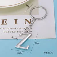 1 Piece Fashion Letter Alloy Unisex Keychain sku image 18