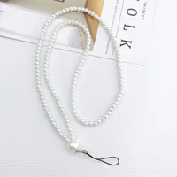 Beaded Solid Color Basic Mobile Phone Chain Lanyard Phone Cases main image 3