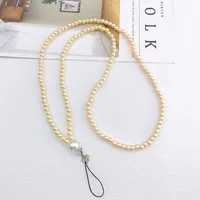 Beaded Solid Color Basic Mobile Phone Chain Lanyard Phone Cases main image 4