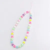 Cute Heart Shape Arylic Stoving Varnish Bag Pendant Mobile Phone Chain main image 1