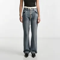 Women's Casual Daily Street Vintage Style Color Block Full Length Patchwork Jeans main image 1
