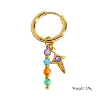 1 Piece IG Style Elegant Sweet Geometric Flower Daisy 304 Stainless Steel 14K Gold Plated Drop Earrings sku image 3