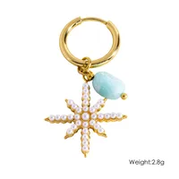 1 Piece IG Style Elegant Sweet Geometric Flower Daisy 304 Stainless Steel 14K Gold Plated Drop Earrings sku image 11