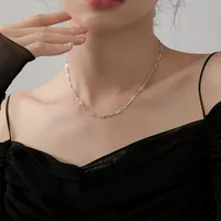 Simple Style Solid Color Titanium Steel Plating Women's Bracelets Necklace main image 4