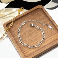 Simple Style Solid Color Titanium Steel Plating Women's Bracelets Necklace sku image 2