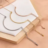 Simple Style Geometric Titanium Steel Zircon Women's Bracelets main image 3