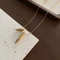 Simple Style Classic Style Commute Solid Color Titanium Steel Unisex Pendant Necklace main image 5