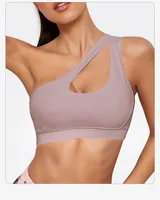 Streetwear Sports Solid Color Nylon Irregular Collar Sports Bra Vest main image 3