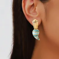 1 Pair Vintage Style Classic Style Geometric Plating 304 Stainless Steel Drop Earrings Earrings Ear Studs main image 5