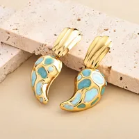 1 Pair Vintage Style Classic Style Geometric Plating 304 Stainless Steel Drop Earrings Earrings Ear Studs sku image 1