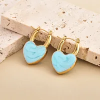 1 Pair Vintage Style Classic Style Geometric Plating 304 Stainless Steel Drop Earrings Earrings Ear Studs sku image 7