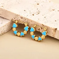 1 Pair Vintage Style Classic Style Geometric Plating 304 Stainless Steel Drop Earrings Earrings Ear Studs sku image 8