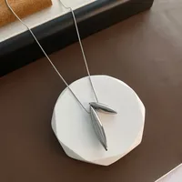 Simple Style Classic Style Commute Solid Color Titanium Steel Unisex Pendant Necklace sku image 1